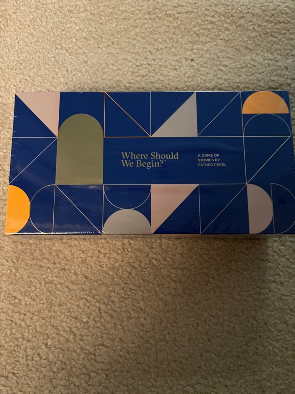 Where Should We Begin? Blue Conversation Game by Esther Perel